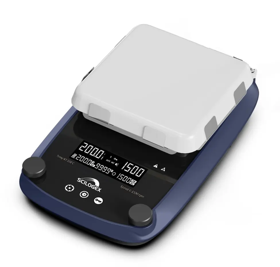 SCILOGEX SCI-7ST LCD Digital 7 x 7 in. Magnetic Stirrer, ceramic-glass plate, 110V, 50/60Hz US Plug